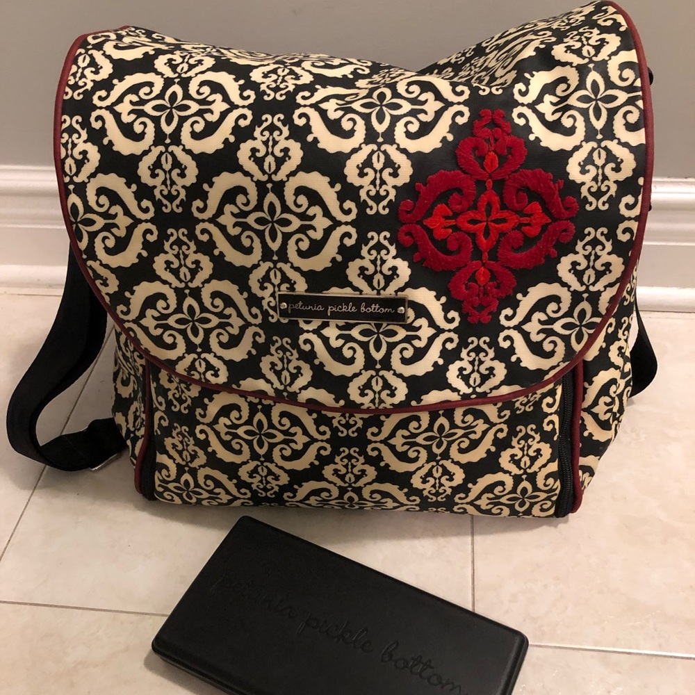 Petunia Picklebottom Diaper bag, frolicking in fez